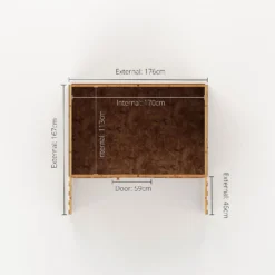 Mercia 5ft X 6ft Honeysuckle Wooden Playhouse - Installation Included -Garantia Store 13555809 2034949337255738