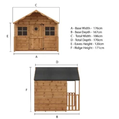 Mercia 5ft X 6ft Honeysuckle Wooden Playhouse - Installation Included -Garantia Store 13555809 8604949337194538