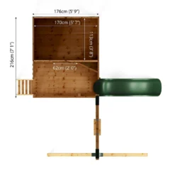 Mercia 5ft X 6ft Honeysuckle Wooden Playhouse -Garantia Store 13555811 1654951880093088