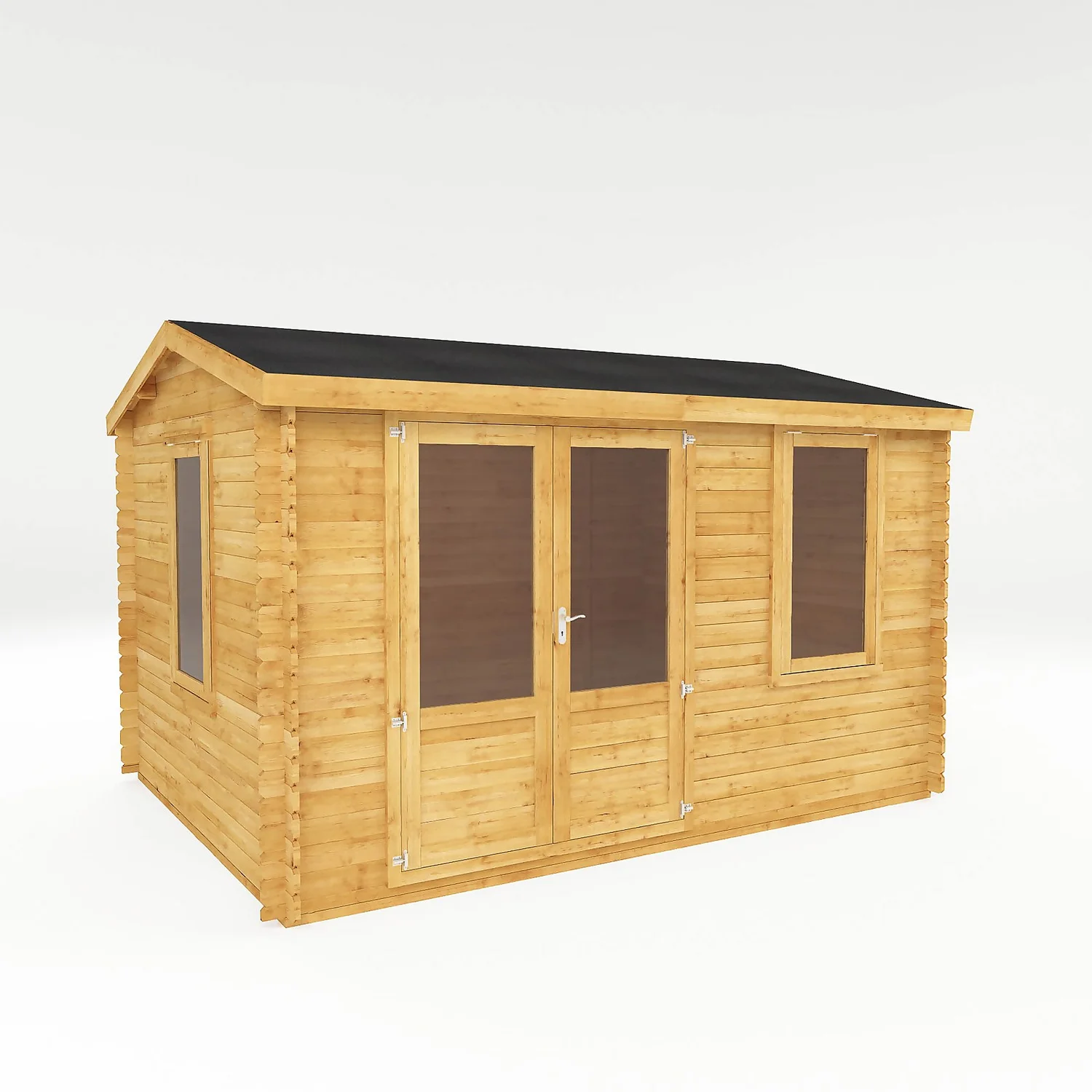 Mercia 4m X 3m Home Office Log Cabin 44mm 1 Mercia 4m X 3m Home Office Log Cabin 44mm