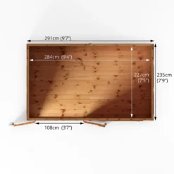 Mercia 10ft X 8ft Premium Shiplap Pent Shed -Garantia Store 13555861 7635011477717236