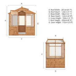 Mercia Wooden Greenhouse - 4x6ft -Garantia Store 13628419 3025028840036735
