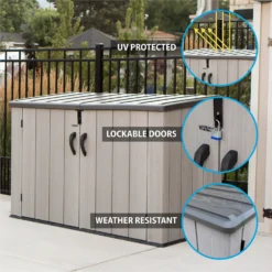 Lifetime Horizontal Plastic Outdoor Storage Shed -Garantia Store 13660824 5664949050849092