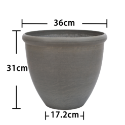 Ashford Planter Grey 35cm -Garantia Store 13928636 9455001955518807