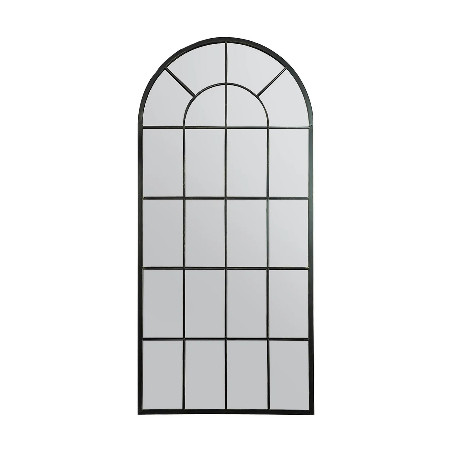 MirrorOutlet Somerley Lotus Arch Antique Black Extra Large Metal Garden Mirror - 160x75cm 1 MirrorOutlet Somerley Lotus Arch Antique Black Extra Large Metal Garden Mirror - 160x75cm