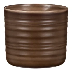 Scheurich Ripple Brown Indoor Pot - 14cm