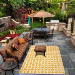 Homebase Outdoor Rug - Mustard 120x180cm -Garantia Store 13953332 1264989199281348