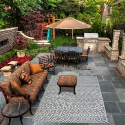 Homebase Outdoor Rug - Grey 160x230cm -Garantia Store 13953337 9194989199353489