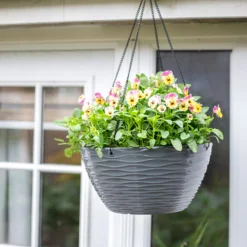 Wave Hanging Basket Charcoal - 35cm -Garantia Store 13973619 5855011239782385