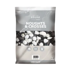 Stylish Stone Noughts & Crosses Decorative Pebbles Midi Bag -Garantia Store 13996137 1375013106844448