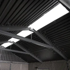 Lifetime 7x7ft Outdoor Storage Shed - Rough-Cut Grey 16 Lifetime 7x7ft Outdoor Storage Shed - Rough-Cut Grey -Garantia Store 13997403 1605000055011244