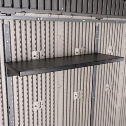 Lifetime 7x7ft Outdoor Storage Shed - Rough-Cut Grey 18 Lifetime 7x7ft Outdoor Storage Shed - Rough-Cut Grey -Garantia Store 13997403 5775000055102387