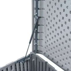 LIFETIME 515L Modern Outdoor Storage Deck Box - Rough-Cut Grey -Garantia Store 13997405 1725000055509940