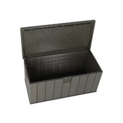 LIFETIME 568L Outdoor Storage Deck Box - Rough-Cut Brown -Garantia Store 13997406 1054999835604588