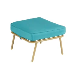 Omari Metal Garden Corner Sofa Set - Teal & Gold 16 Omari Metal Garden Corner Sofa Set - Teal & Gold -Garantia Store 14005699 1405022704726583