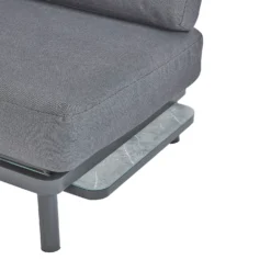 Heba Grey Metal Garden Corner Sofa Set -Garantia Store 14005702 4265022704746602