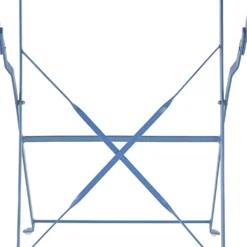 Millie Metal Bistro Set - Blue -Garantia Store 14005783 8755018249714757