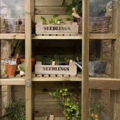 Forest Garden Georgian Wall Greenhouse With Auto Vent -Garantia Store 14013374 1585004556252242