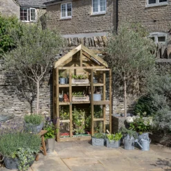 Forest Garden Georgian Wall Greenhouse With Auto Vent -Garantia Store 14013374 1755004556425684
