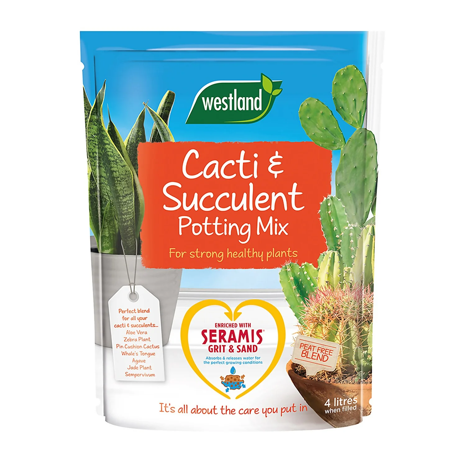Westland Cacti & Succulent Potting Mix Peat Free 4L 1 Westland Cacti & Succulent Potting Mix Peat Free 4L