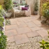 Stylish Stone Belfrey Random Patio Kit 5.76sqm - Autumn Brown