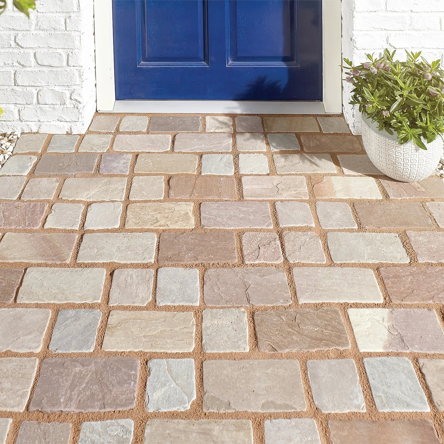 Stylish Stone Tumbled Cobble Set 100 X 100mm - Sycamore 1 Stylish Stone Tumbled Cobble Set 100 X 100mm - Sycamore